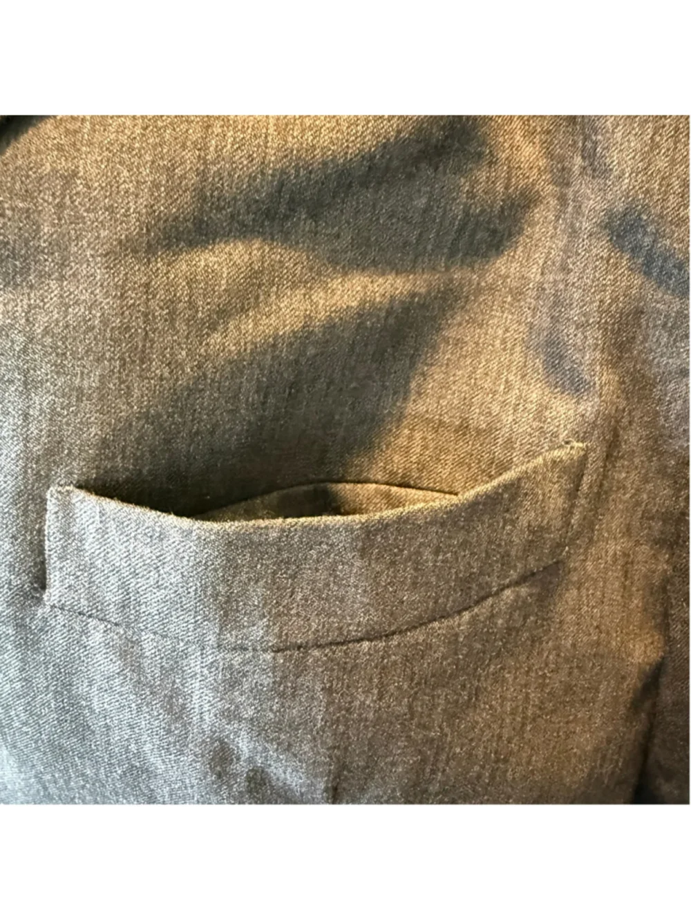 Perry Ellis Portfolio Men’s 43R Gray 100% Wool 3 Button Suit Blazer Sport Coat
